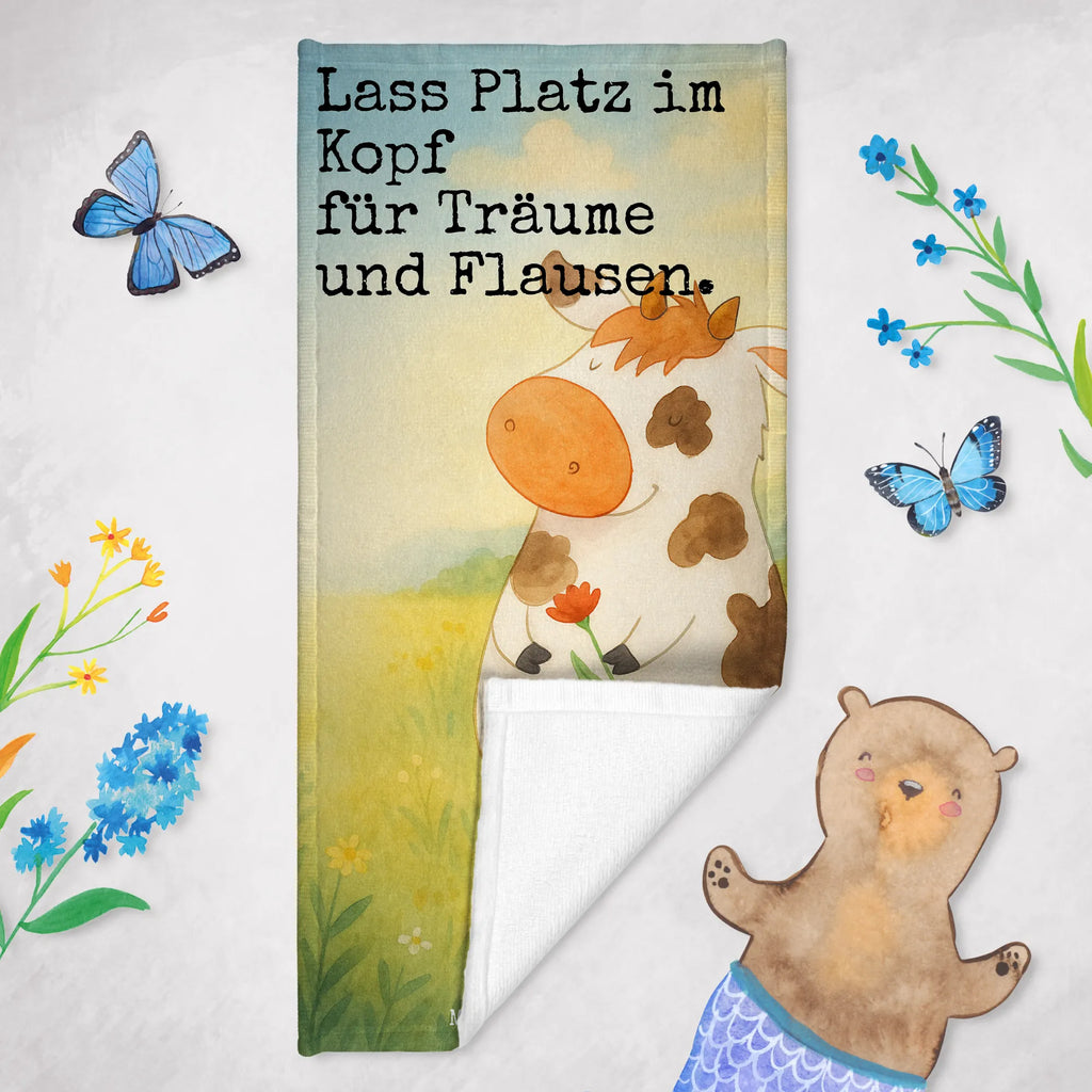 Hand towel Cow Design Strandtuch, Saunatuch, Badetuch, Kinder Handtuch, Duschtuch, Bauernhof, Hoftiere, Landwirt, Landwirtin, Milch, Magie, Träume, Spruch, Kühe, Motivtion, Hof, Flausen, Milchkuh, Kuh