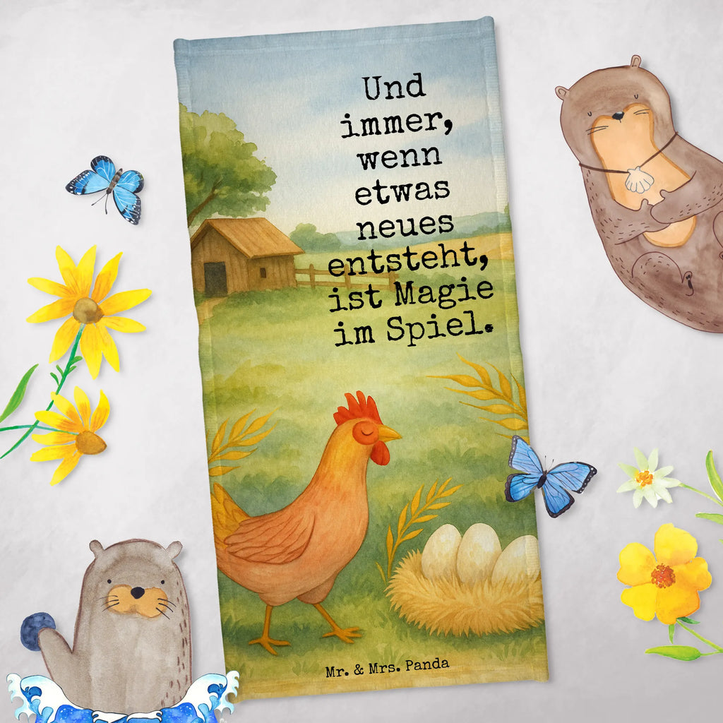 Badehandtuch Huhn Stolz Design Duschtuch, Badetuch, Strandtuch, Saunatuch, Kinder Handtuch, Bauernhof, Hoftiere, Landwirt, Landwirtin, Hahn, Henne, Hühner, Eier, Hof, Landleben, Motivation, Geburt, Magie, Spruch, Schwangerschaft