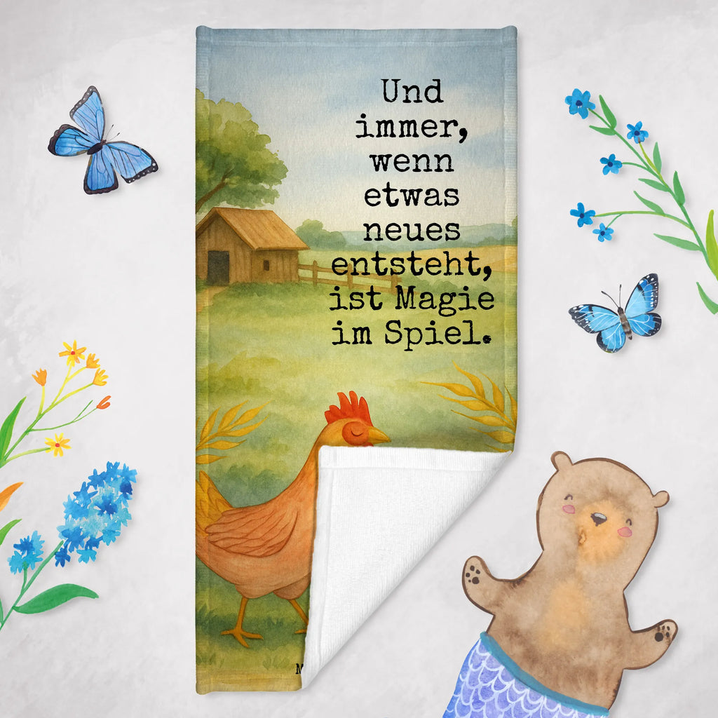 Badehandtuch Huhn Stolz Design Duschtuch, Badetuch, Strandtuch, Saunatuch, Kinder Handtuch, Bauernhof, Hoftiere, Landwirt, Landwirtin, Hahn, Henne, Hühner, Eier, Hof, Landleben, Motivation, Geburt, Magie, Spruch, Schwangerschaft