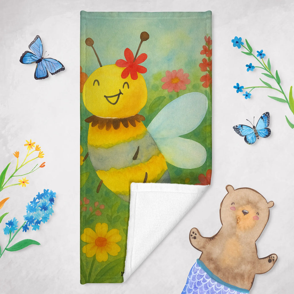 70 x 140 ręcznik pszczoła kwiat Design Duschtuch, Badetuch, Strandtuch, Saunatuch, Kinder Handtuch, Biene, Wespe, Hummel
