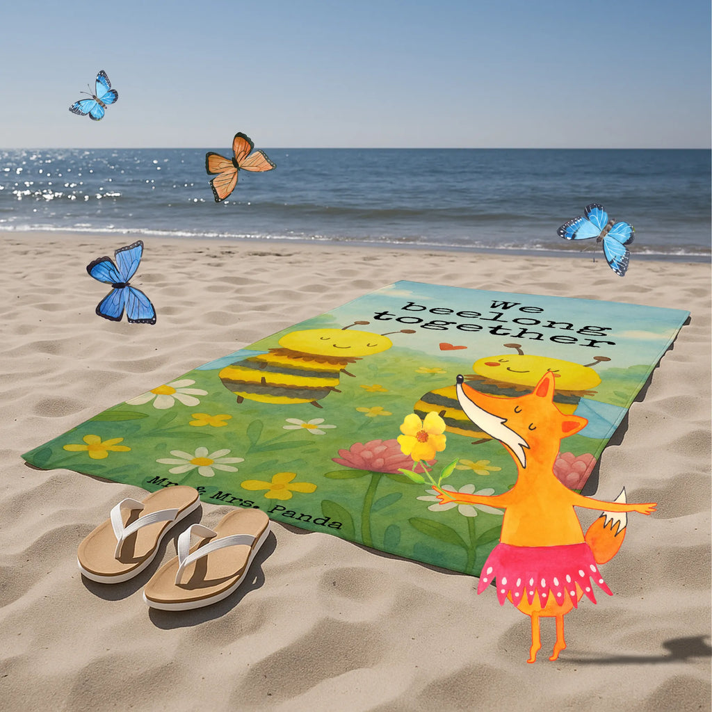 Hand towel bee In love Design Duschtuch, Badetuch, Strandtuch, Saunatuch, Kinder Handtuch, Biene, Wespe, Hummel