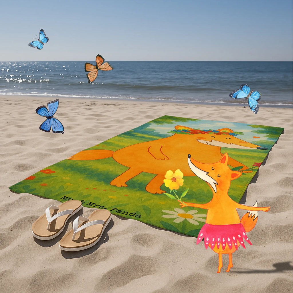 Hand towel Fox Flower Design Duschtuch, Badetuch, Strandtuch, Saunatuch, Kinder Handtuch, Fuchs, Füchse, Fox, Liebe, Freundin, Fuchsmädchen, Blumenmädchen, Freundinnen, Liebesbeweis, Blume, Blumen, Motivation, Freude, ich, mich, Selbstliebe