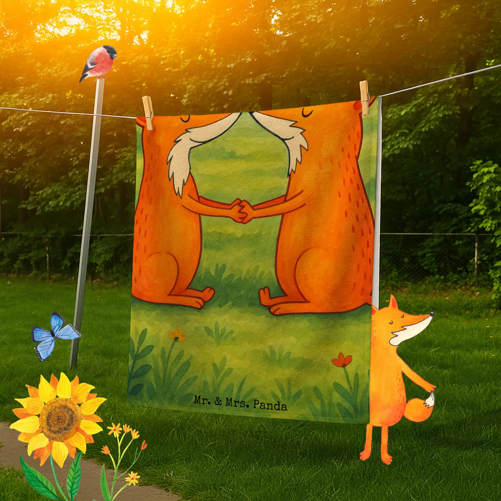 Hand towel foxes Love Design Strandtuch, Kinder Handtuch, Duschtuch, Badetuch, Saunatuch, Fuchs, Freund, Liebe, Liebespaar, Paar, Füchse, Freundin, Fox, Ehefrau, Liebesbeweis, Ehemann, Ehe, Partner, Verlobte