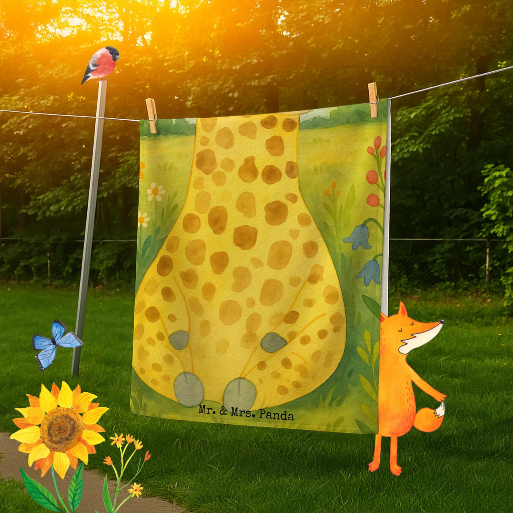 70 x 140 ręcznik żyrafa Wieniec kwiatów Design Duschtuch, Badetuch, Strandtuch, Saunatuch, Kinder Handtuch, Afrika, Wildtiere, Giraffe, Blumenkranz, Abenteurer, Selbstliebe, Freundin