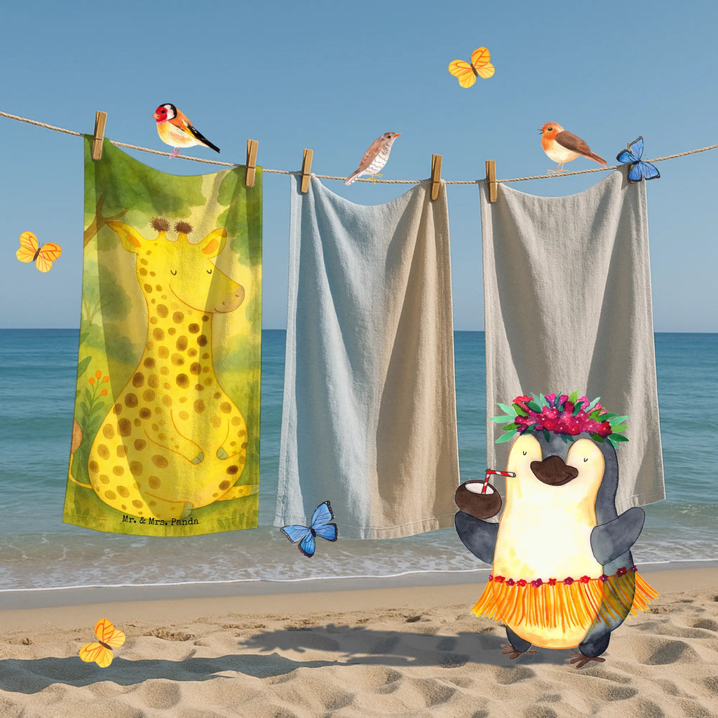 Hand towel giraffe Satisfied Design Duschtuch, Badetuch, Strandtuch, Saunatuch, Kinder Handtuch, Afrika, Wildtiere, Giraffe, Zufrieden, Glück, Abenteuer