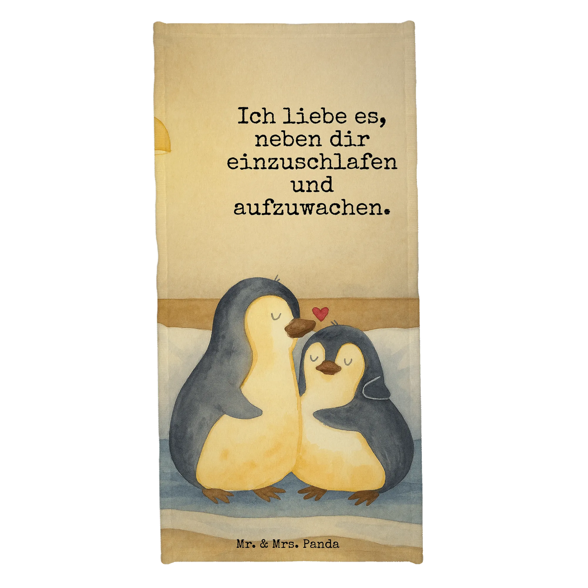 Badehandtuch Pinguine Einschlafen Design