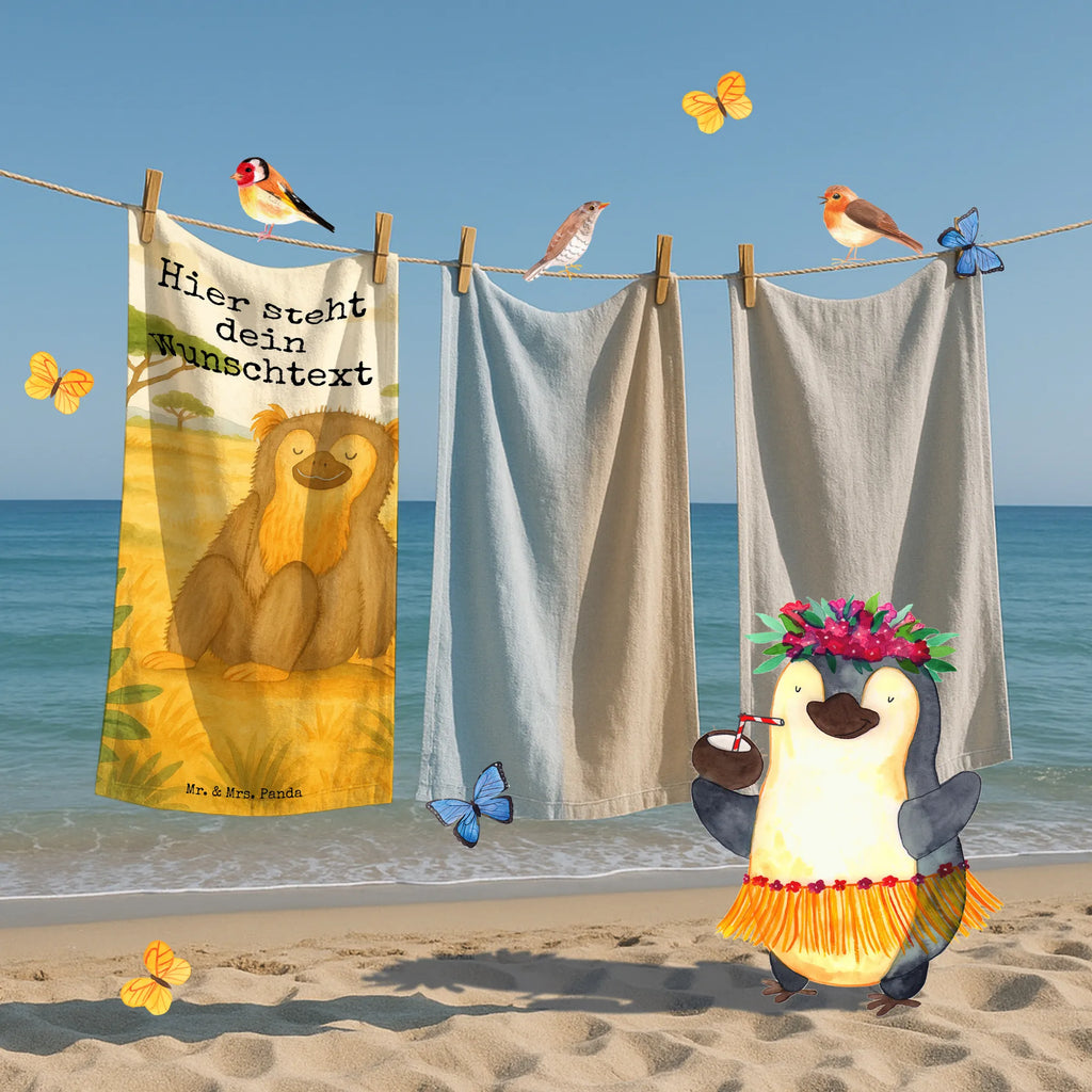 Personalisiertes Badehandtuch Affe Design Badetuch mit Namen, Personalisiertes Badetuch, Kinder Handtuch mit Namen, Saunatuch mit Namen, Duschtuch mit Namen, Personalisiertes Handtuch, Strandtuch mit Namen, Afrika, Wildtiere, Selfcare, Affen, Äffchen, Respekt, Selbstachtung, Liebe, Motivation, Affe, Selbstbewusstsein, Selbstliebe