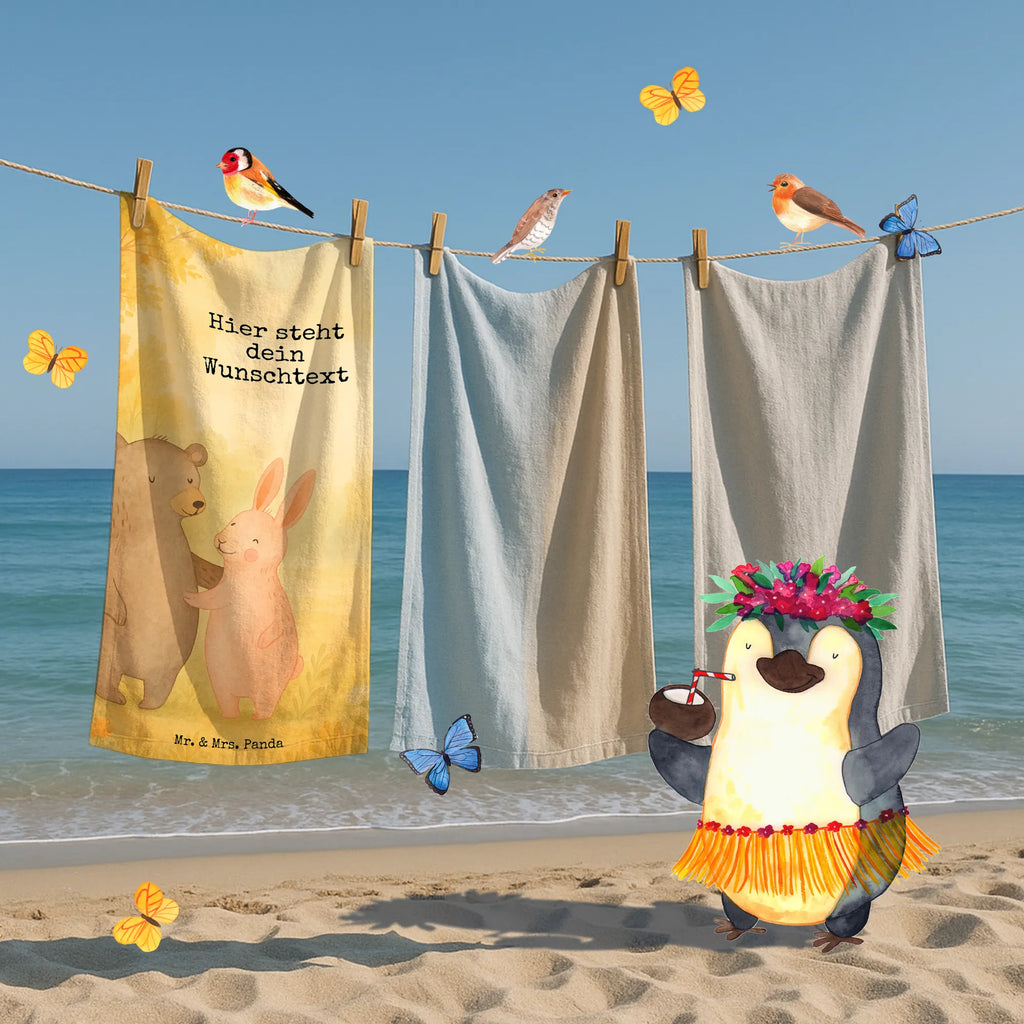 Personalized Bath Towel bear and rabbit Embrace Design Kinder Handtuch mit Namen, Strandtuch mit Namen, Personalisiertes Handtuch, Duschtuch mit Namen, Saunatuch mit Namen, Badetuch mit Namen, Personalisiertes Badetuch, Liebe, Partner, Freund, Freundin, Ehemann, Ehefrau, Heiraten, Verlobung, Heiratsantrag, Liebesgeschenk, Jahrestag, Hocheitstag, Bär, Bärchen, Freunde, Hase, bester Freund, best friends