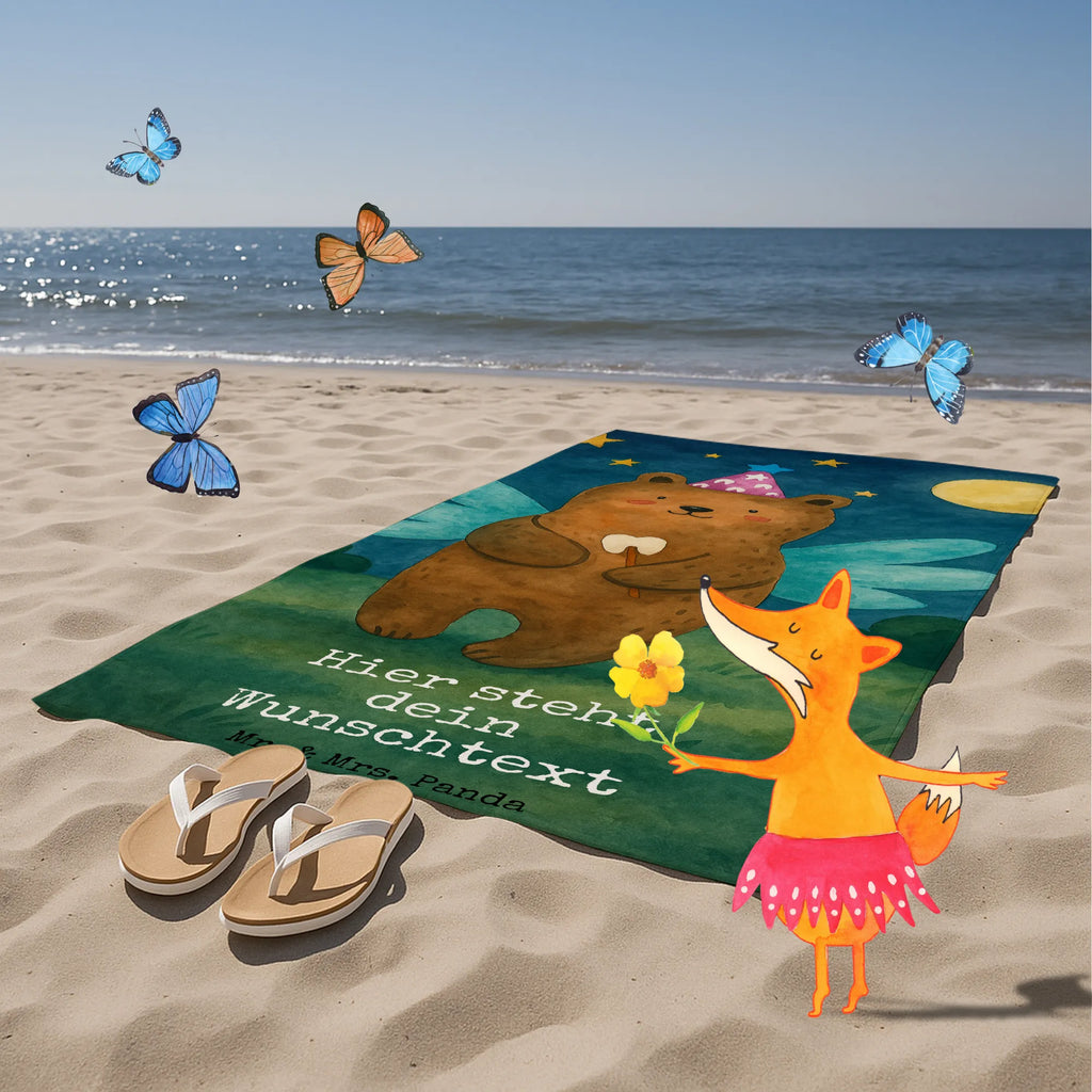 Personalized Bath Towel bear tooth fairy Design Duschtuch mit Namen, Personalisiertes Badetuch, Saunatuch mit Namen, Badetuch mit Namen, Personalisiertes Handtuch, Strandtuch mit Namen, Kinder Handtuch mit Namen, Bär, Teddy, Teddybär, Erster Zahn, Zahnfee, Fee, Milchzahn