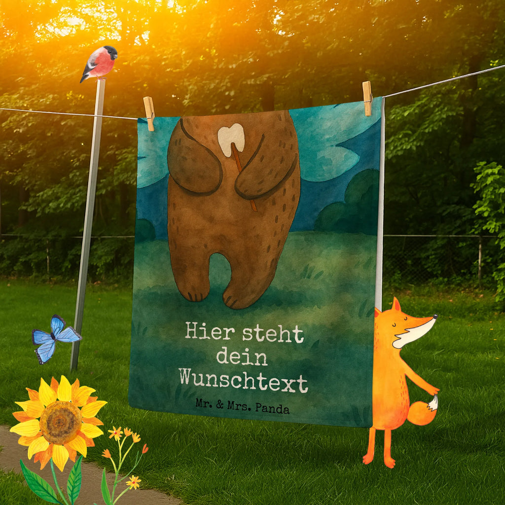 Personalized Bath Towel bear tooth fairy Design Duschtuch mit Namen, Personalisiertes Badetuch, Saunatuch mit Namen, Badetuch mit Namen, Personalisiertes Handtuch, Strandtuch mit Namen, Kinder Handtuch mit Namen, Bär, Teddy, Teddybär, Erster Zahn, Zahnfee, Fee, Milchzahn