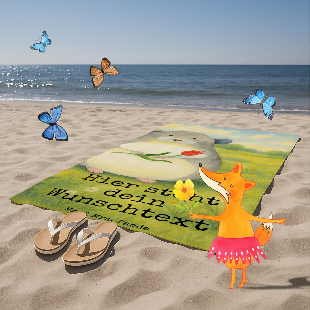 Personalisiertes Badehandtuch Chinchilla Blume Design Personalisiertes Badetuch, Personalisiertes Handtuch, Saunatuch mit Namen, Strandtuch mit Namen, Duschtuch mit Namen, Kinder Handtuch mit Namen, Badetuch mit Namen, Tiermotive, Gute Laune, lustige Sprüche, Tiere, Büroalltag, Büro, Glücklichsein, Kummer, Liebeskummer, traurig sein, Depressionen, Chinchilla, Chaos, Chinchillas