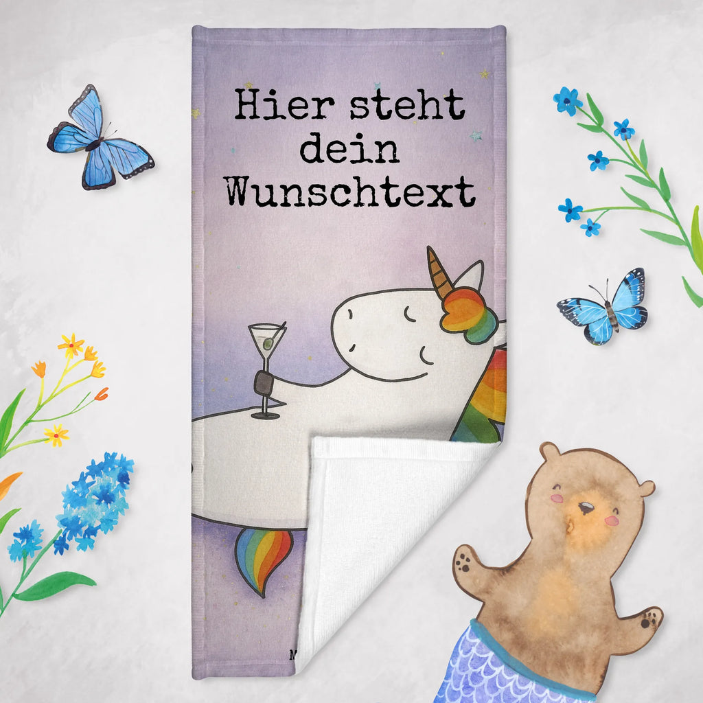Personalisiertes Badehandtuch Einhorn Cocktail Design Personalisiertes Badetuch, Kinder Handtuch mit Namen, Personalisiertes Handtuch, Duschtuch mit Namen, Strandtuch mit Namen, Badetuch mit Namen, Saunatuch mit Namen, Einhorn, Einhörner, Einhorn Deko, Unicorn, Cuba Libre, Geburtstag, Caipirinha, Feiern, Freundin, witzig, lustig, Spruch, Sekt, Spaß, Glitzer, Party, Rum