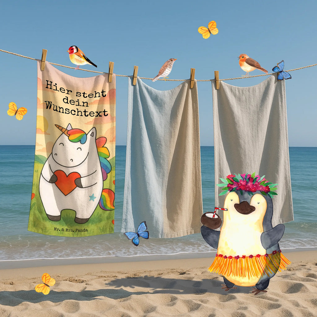 Spersonalizowany ręcznik kąpielowy Jednorożec serce Design Kinder Handtuch mit Namen, Personalisiertes Handtuch, Duschtuch mit Namen, Personalisiertes Badetuch, Badetuch mit Namen, Strandtuch mit Namen, Saunatuch mit Namen, Einhorn, Einhörner, Einhorn Deko, Unicorn, bunt, witzig, anders, Freundin, Herz, lustig, schlimm, böse