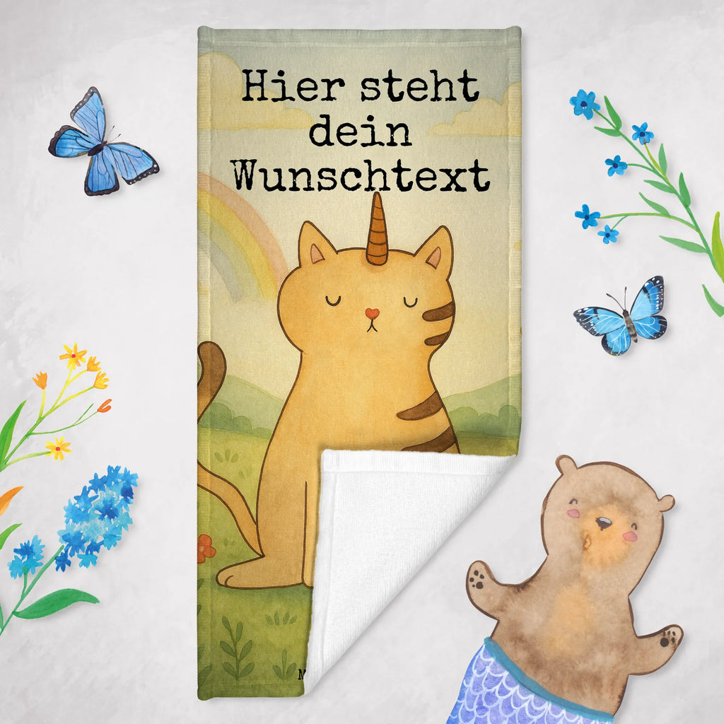 Personalisiertes Badehandtuch Einhorn Katze Design Strandtuch mit Namen, Saunatuch mit Namen, Badetuch mit Namen, Personalisiertes Handtuch, Personalisiertes Badetuch, Kinder Handtuch mit Namen, Duschtuch mit Namen, Einhorn, Einhörner, Einhorn Deko, Unicorn, Katzenhorn, Regenbogen, Einhornpower, Katzer, Einhornkatze, Mieze, Katze, Glitzer, Kittyhorn, Erwachsenwerden
