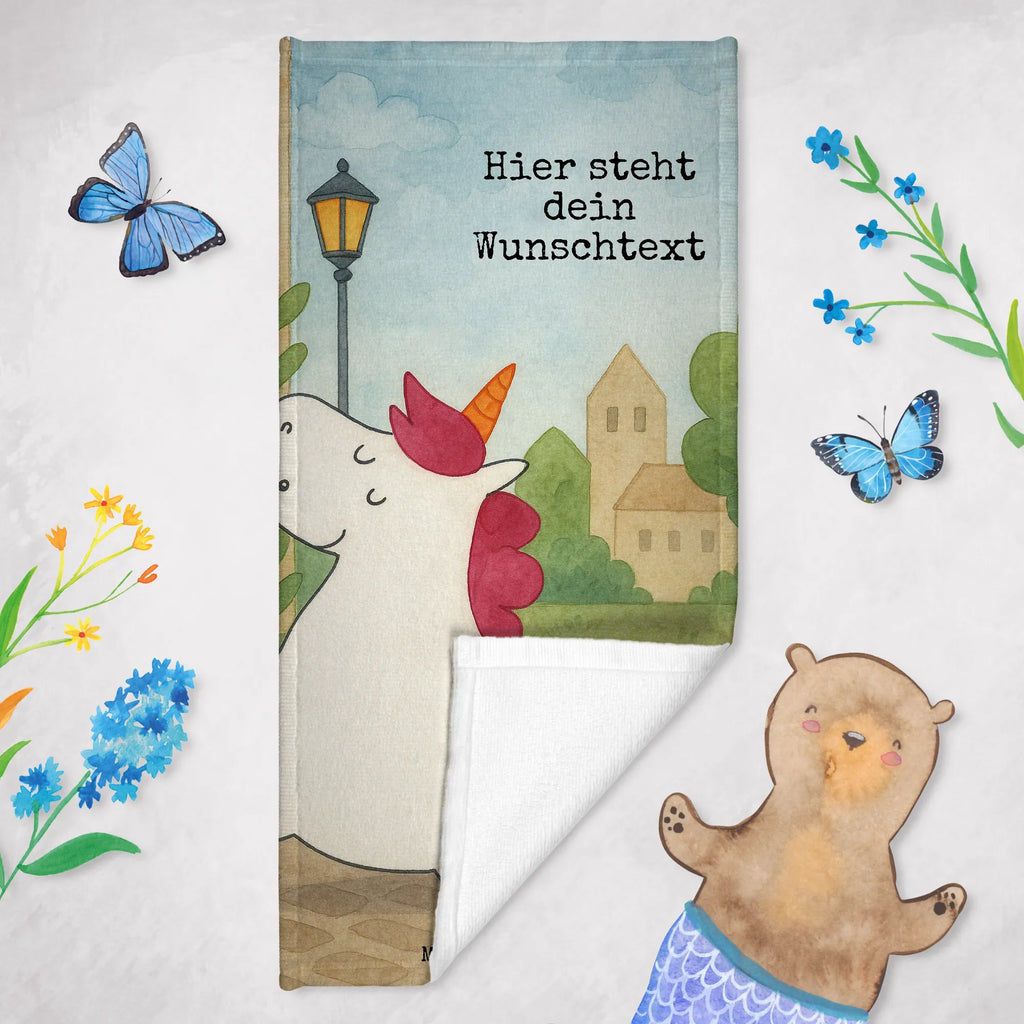 Personalisiertes Badehandtuch Einhorn Koffer Design Personalisiertes Badetuch, Badetuch mit Namen, Strandtuch mit Namen, Personalisiertes Handtuch, Duschtuch mit Namen, Saunatuch mit Namen, Kinder Handtuch mit Namen, Einhorn, Einhörner, Einhorn Deko, Unicorn, Reise, Abenteuer, Verreisen, Koffer, Gepäck, lustig, witzig, Spaß, albern, unicorn, Erwachsen, Kind