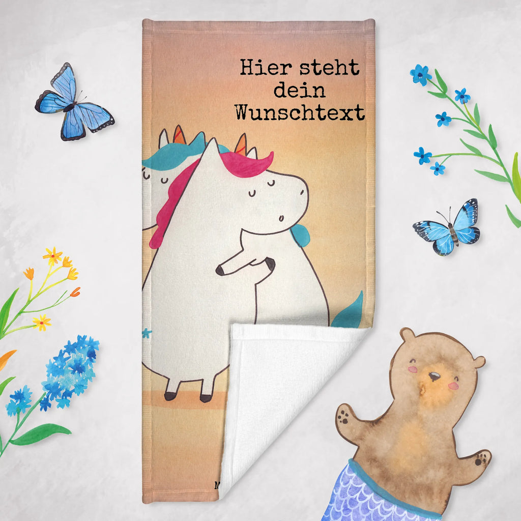 Spersonalizowany ręcznik kąpielowy Jednorożce Przytulanie Design Personalisiertes Handtuch, Strandtuch mit Namen, Duschtuch mit Namen, Personalisiertes Badetuch, Kinder Handtuch mit Namen, Saunatuch mit Namen, Badetuch mit Namen, Einhorn, Einhörner, Einhorn Deko, Unicorn, Sister, BFF, Freundin, Familie, Schwester, Liebe, Geschwister, Schwestern, Freundinnen