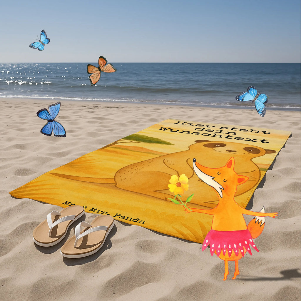 Spersonalizowany ręcznik kąpielowy Surikatka Design Personalisiertes Badetuch, Kinder Handtuch mit Namen, Duschtuch mit Namen, Saunatuch mit Namen, Personalisiertes Handtuch, Badetuch mit Namen, Strandtuch mit Namen, Afrika, Wildtiere, Weltreise, Roadtrip, Afrikareise, Erdmännchen, Spruch, Traveling, Reisen