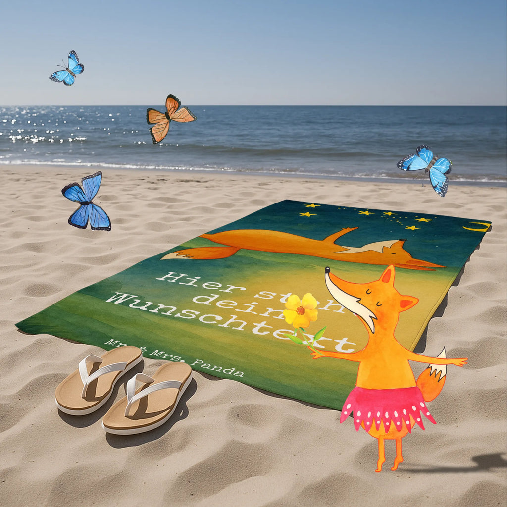 Personalized Bath Towel Fox Stars Design Badetuch mit Namen, Personalisiertes Badetuch, Kinder Handtuch mit Namen, Personalisiertes Handtuch, Strandtuch mit Namen, Duschtuch mit Namen, Saunatuch mit Namen, Fuchs, Füchse, Always Look on the Bright Side of Life, Spruch schön, Romantik, tröstende Worte, Spruch positiv