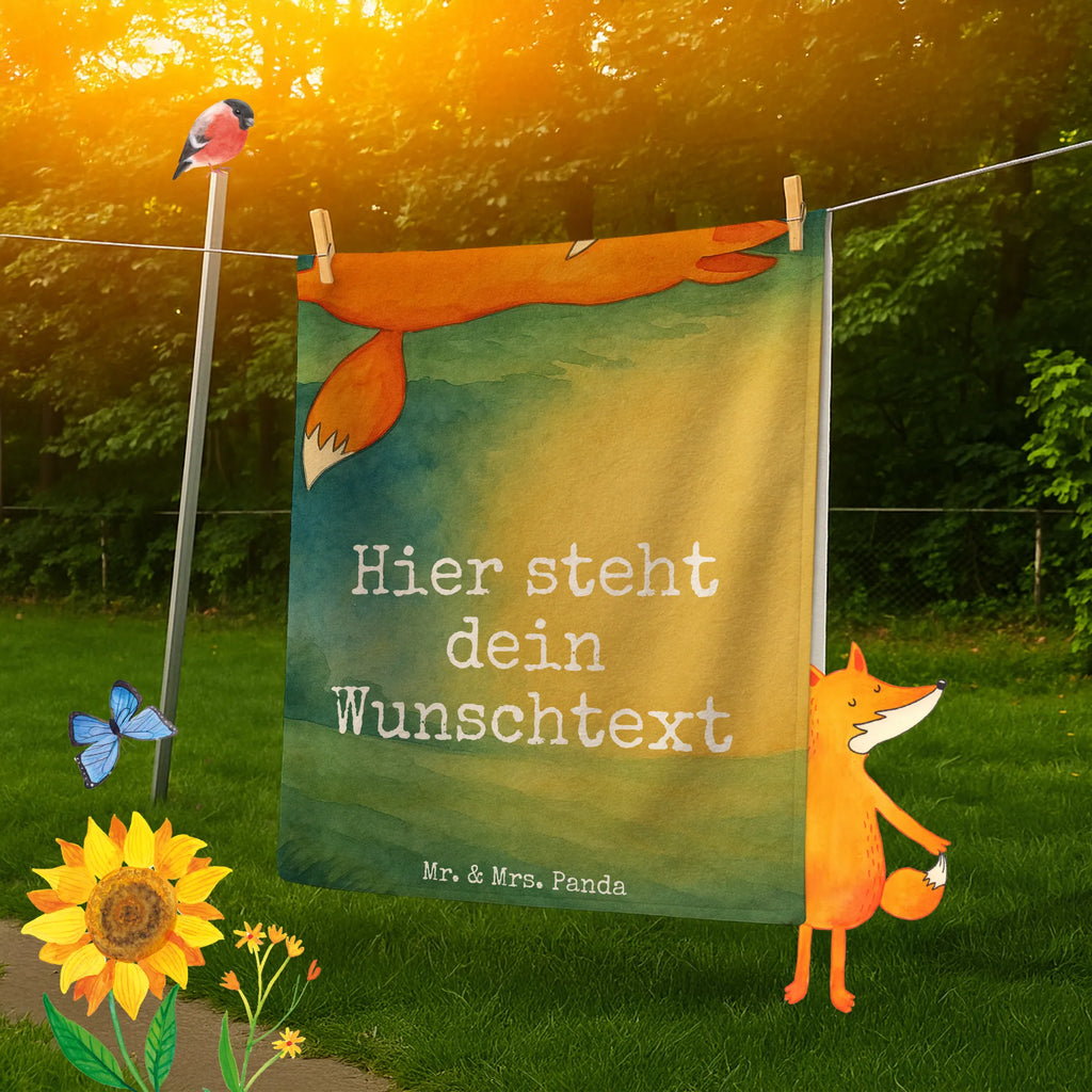 Personalized Bath Towel Fox Stars Design Badetuch mit Namen, Personalisiertes Badetuch, Kinder Handtuch mit Namen, Personalisiertes Handtuch, Strandtuch mit Namen, Duschtuch mit Namen, Saunatuch mit Namen, Fuchs, Füchse, Always Look on the Bright Side of Life, Spruch schön, Romantik, tröstende Worte, Spruch positiv