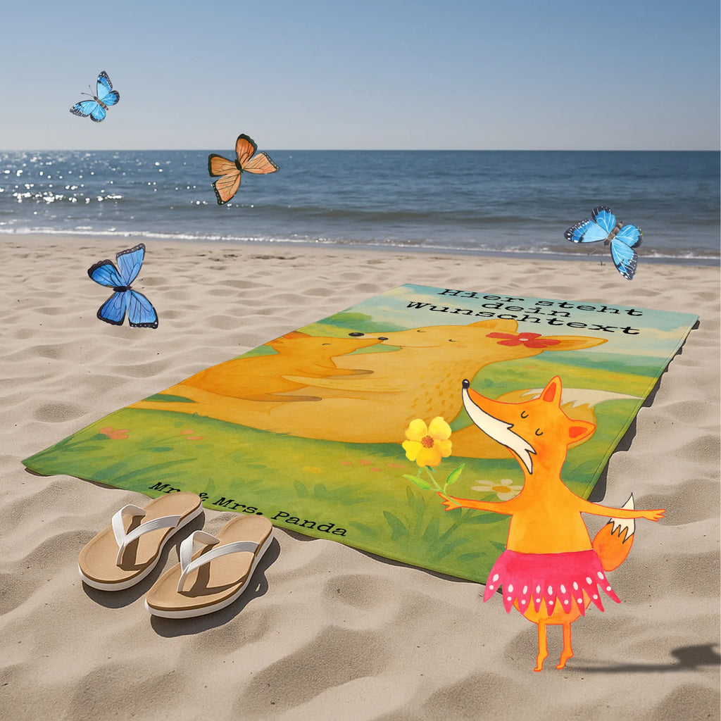 Personalized Bath Towel Fox mummy Design Strandtuch mit Namen, Saunatuch mit Namen, Duschtuch mit Namen, Kinder Handtuch mit Namen, Personalisiertes Handtuch, Badetuch mit Namen, Personalisiertes Badetuch, Familie, Vatertag, Muttertag, Bruder, Schwester, Mama, Papa, Oma, Opa, Lieblingstochter, Tochter, Beste Tochter, Mutter, Geschenk