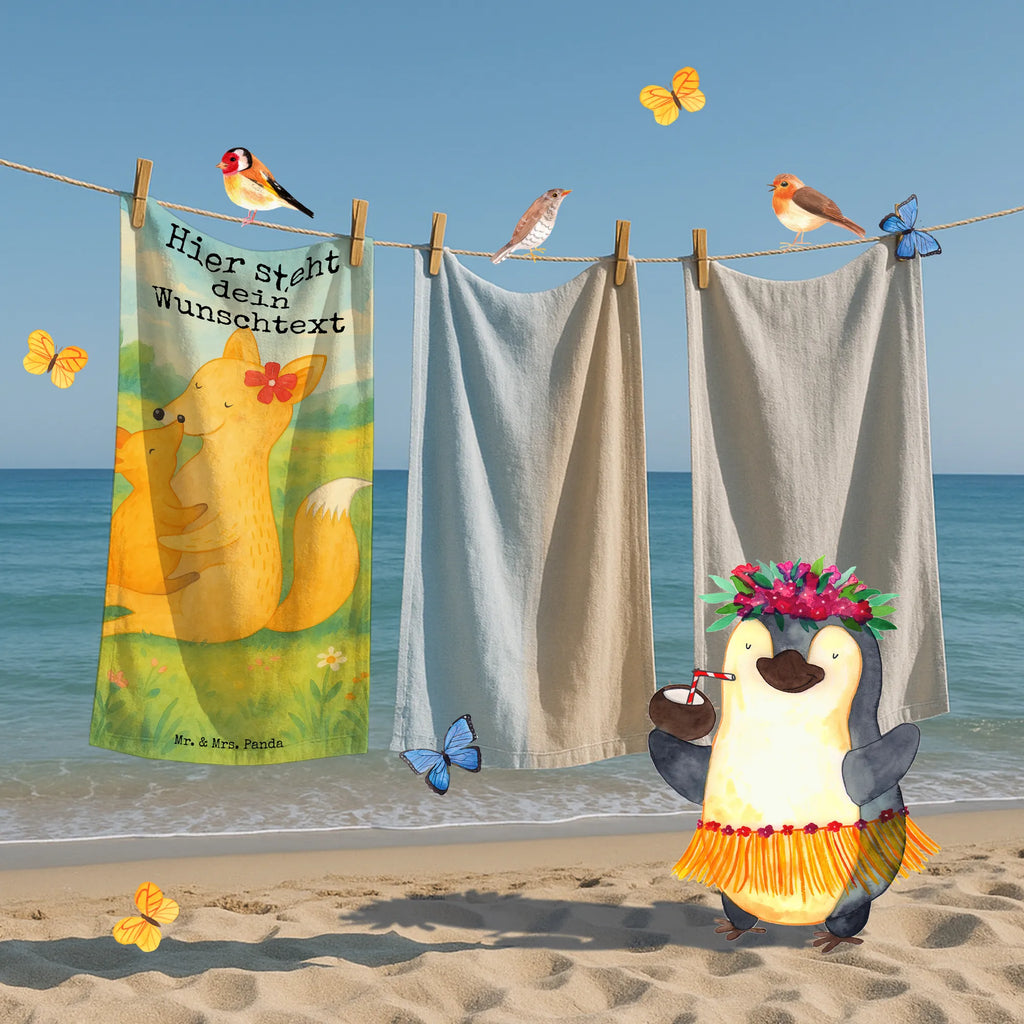 Personalized Bath Towel Fox mummy Design Strandtuch mit Namen, Saunatuch mit Namen, Duschtuch mit Namen, Kinder Handtuch mit Namen, Personalisiertes Handtuch, Badetuch mit Namen, Personalisiertes Badetuch, Familie, Vatertag, Muttertag, Bruder, Schwester, Mama, Papa, Oma, Opa, Lieblingstochter, Tochter, Beste Tochter, Mutter, Geschenk