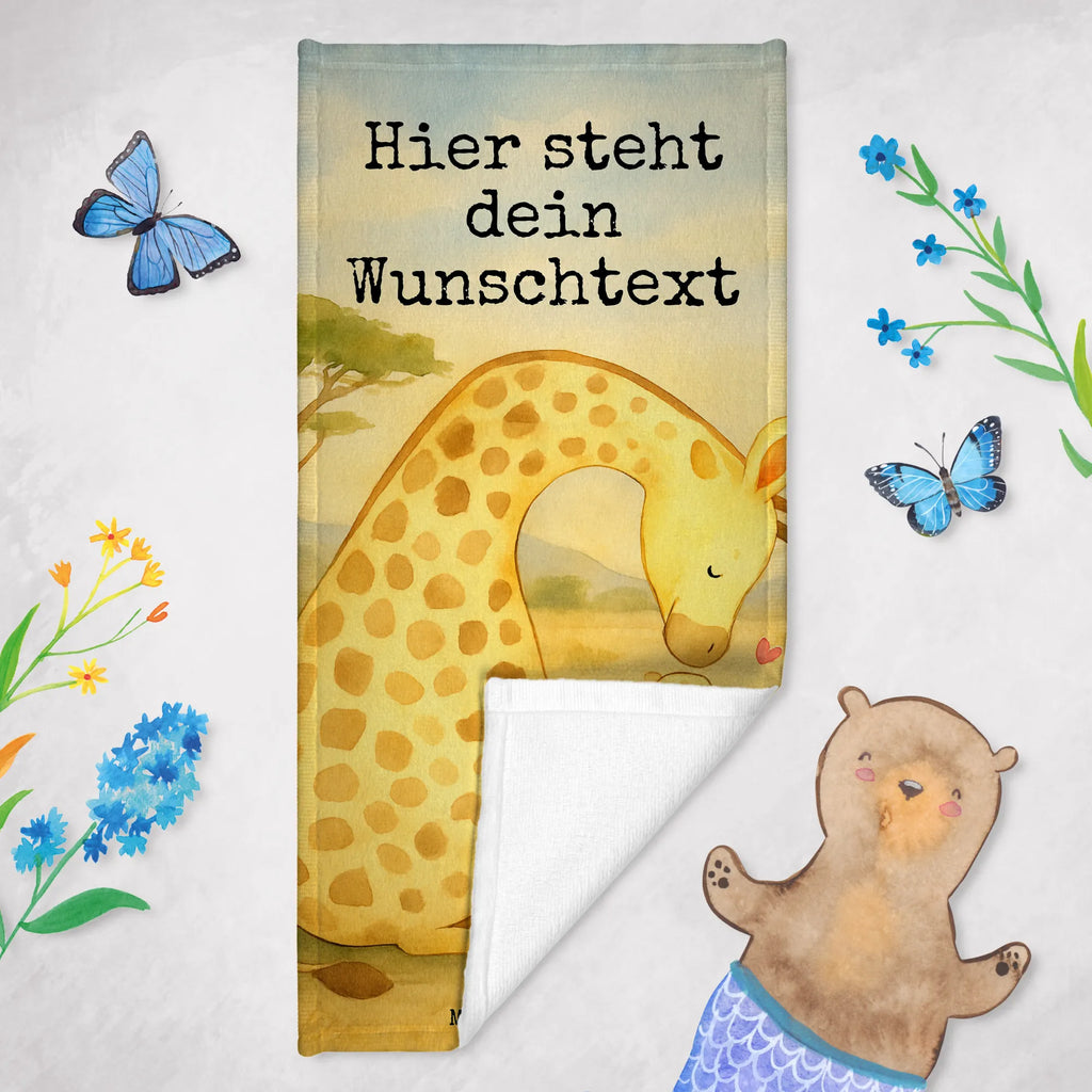 Personalized Bath Towel giraffe child Design Kinder Handtuch mit Namen, Badetuch mit Namen, Personalisiertes Badetuch, Strandtuch mit Namen, Saunatuch mit Namen, Personalisiertes Handtuch, Duschtuch mit Namen, Afrika, Wildtiere, Tochter, Kind, Lieblingsmensch, Mutter, Mama, Sohn, Giraffe