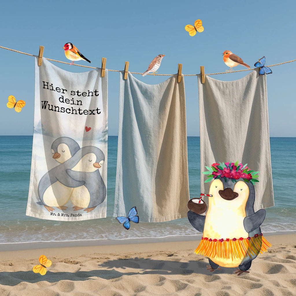 Personalized Bath Towel penguins Cuddle Design Personalisiertes Badetuch, Badetuch mit Namen, Personalisiertes Handtuch, Duschtuch mit Namen, Kinder Handtuch mit Namen, Saunatuch mit Namen, Strandtuch mit Namen, Liebe, Partner, Freund, Freundin, Ehemann, Ehefrau, Heiraten, Verlobung, Heiratsantrag, Liebesgeschenk, Jahrestag, Hocheitstag, Geschenk für Partner, für Männer, Liebesbeweis, Mitbringsel, Geschenk für Frauen, für Ehemann, Valentinstag, Geschenk für Freundin, Hochzeitstag
