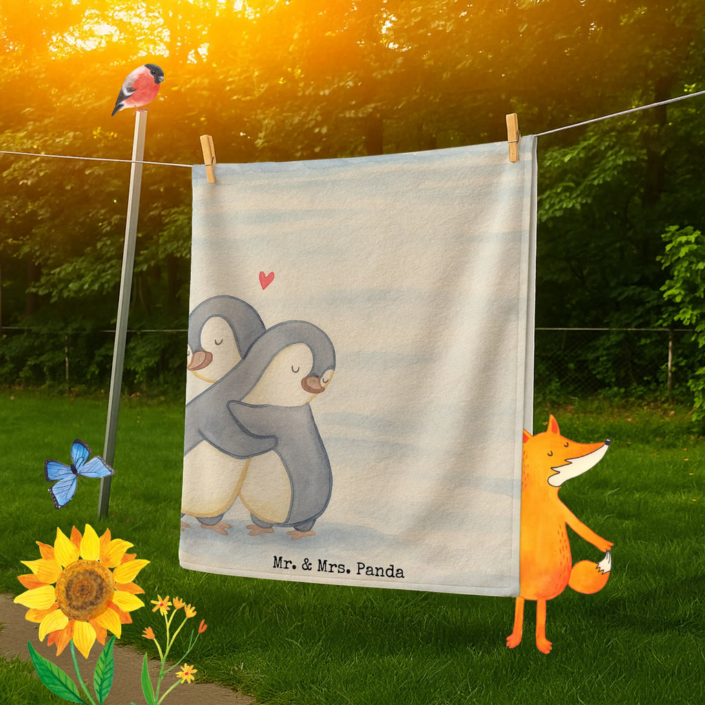Spersonalizowany ręcznik kąpielowy pingwiny Przytulanie Design Badetuch mit Namen, Duschtuch mit Namen, Saunatuch mit Namen, Personalisiertes Handtuch, Kinder Handtuch mit Namen, Strandtuch mit Namen, Personalisiertes Badetuch, Liebe, Partner, Freund, Freundin, Ehemann, Ehefrau, Heiraten, Verlobung, Heiratsantrag, Liebesgeschenk, Jahrestag, Hocheitstag, Hochzeitstag, Valentinstag, Geschenk für Partner, Geschenk für Frauen, für Männer, Geschenk für Freundin, Liebesbeweis, Mitbringsel, für Ehemann