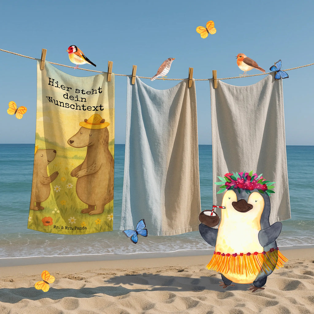 Personalized Bath Towel Bears with hats Design Duschtuch mit Namen, Badetuch mit Namen, Kinder Handtuch mit Namen, Personalisiertes Badetuch, Strandtuch mit Namen, Personalisiertes Handtuch, Saunatuch mit Namen, Familie, Vatertag, Muttertag, Bruder, Schwester, Mama, Papa, Oma, Opa, Paps, Söhne, Vorbild, Bär, Vater-Sohn, Papi, Daddy, Bären, Vater, Lieblingsmensch, Family, Kinder, Kind, Dad, Sohn