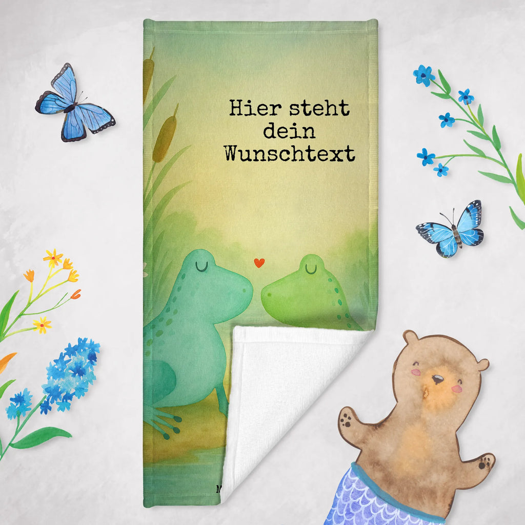 Personalisiertes Badehandtuch Frosch Liebe Design Saunatuch mit Namen, Personalisiertes Handtuch, Personalisiertes Badetuch, Badetuch mit Namen, Strandtuch mit Namen, Kinder Handtuch mit Namen, Duschtuch mit Namen, Liebe, Partner, Freund, Freundin, Ehemann, Ehefrau, Heiraten, Verlobung, Heiratsantrag, Liebesgeschenk, Jahrestag, Hocheitstag, Verheiratet, Liebesbeweis, Frosch, Hochzeitstag, Geschenk Freundin, Froschkönig, Frösche, Verliebt, Fröschchen, Geschenk Freund, Geschenk Hochzeit, Verlobt