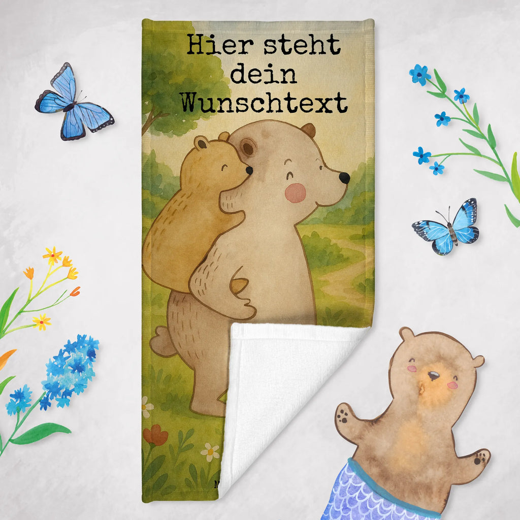 Personalized Bath Towel Papa Bear Design Strandtuch mit Namen, Duschtuch mit Namen, Personalisiertes Badetuch, Kinder Handtuch mit Namen, Badetuch mit Namen, Personalisiertes Handtuch, Saunatuch mit Namen, Familie, Vatertag, Muttertag, Bruder, Schwester, Mama, Papa, Oma, Opa, Geburtstag, Geschenk, Papi, Vati, Onkel, Vater