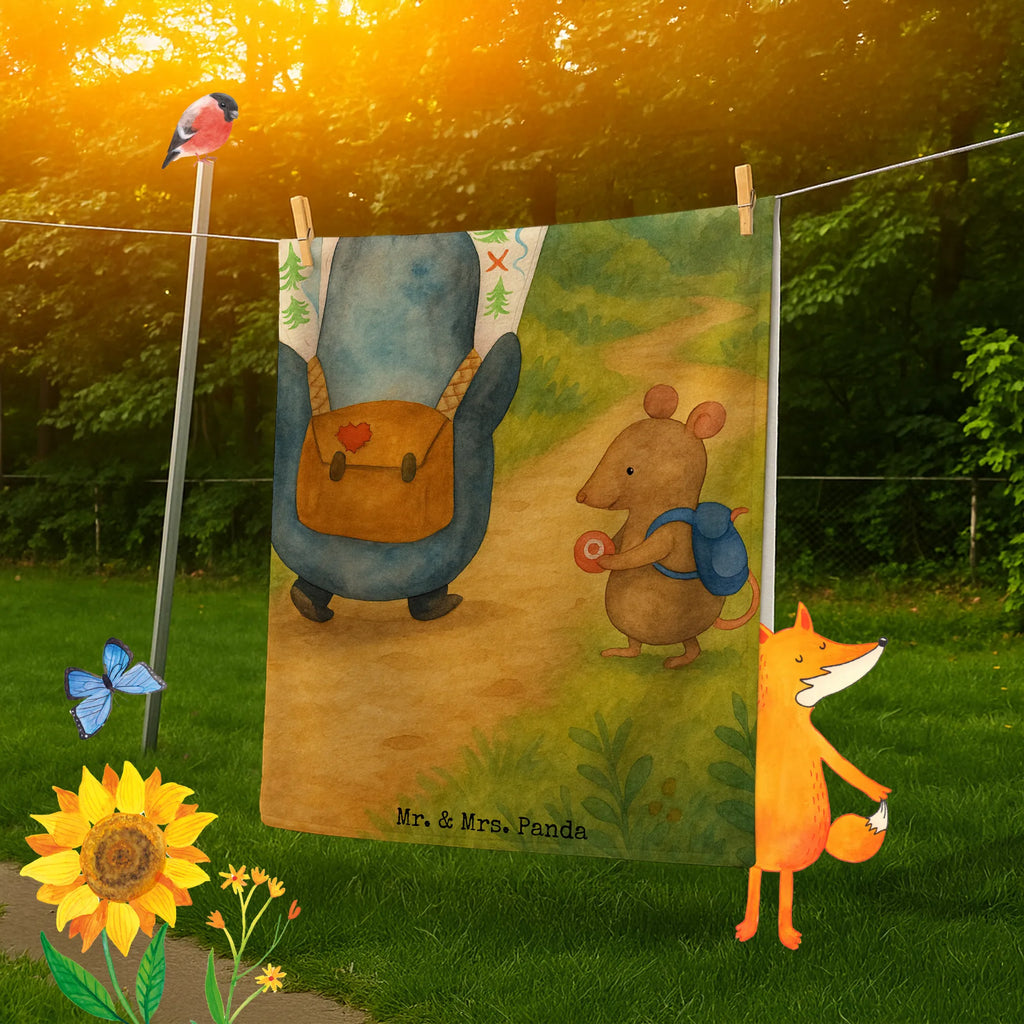 Personalized Bath Towel Penguin & Mouse Hiker Design Badetuch mit Namen, Saunatuch mit Namen, Personalisiertes Handtuch, Personalisiertes Badetuch, Strandtuch mit Namen, Kinder Handtuch mit Namen, Duschtuch mit Namen, Pinguin, Wanderlust, Pinguine, Roadtrip, Abenteuer, wandern, Abenteurer, Ausflug