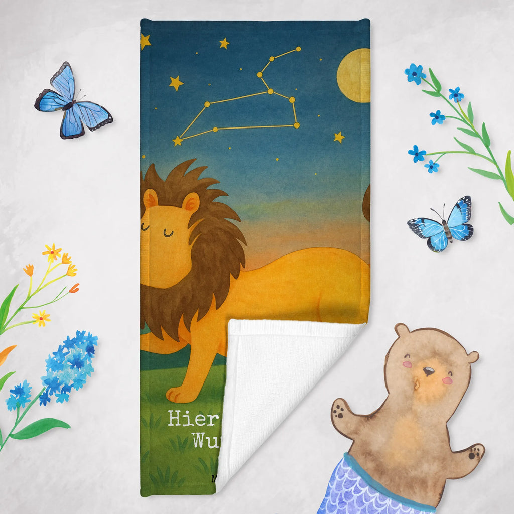 Personalized Bath Towel Star sign Lion Design Personalisiertes Badetuch, Saunatuch mit Namen, Duschtuch mit Namen, Strandtuch mit Namen, Badetuch mit Namen, Personalisiertes Handtuch, Kinder Handtuch mit Namen, Tierkreiszeichen, Sternzeichen, Horoskop, Astrologie, Aszendent, König der Tiere, Geburtstag Juli, Löwe Geschenk, Geschenk Juli, Löwe Sternzeichen, Geburtstag August, Geschenk August