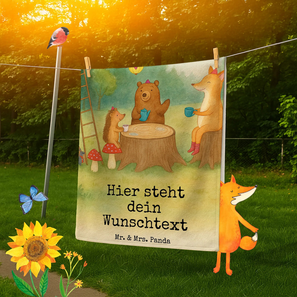 Personalized Bath Towel forest animals picnic Design Strandtuch mit Namen, Kinder Handtuch mit Namen, Personalisiertes Badetuch, Saunatuch mit Namen, Personalisiertes Handtuch, Duschtuch mit Namen, Badetuch mit Namen, Tiermotive, Gute Laune, lustige Sprüche, Tiere, Maus, Hase, Igel, Wald, Fuchs, Waldtiere, Eichhörnchen, Picknick