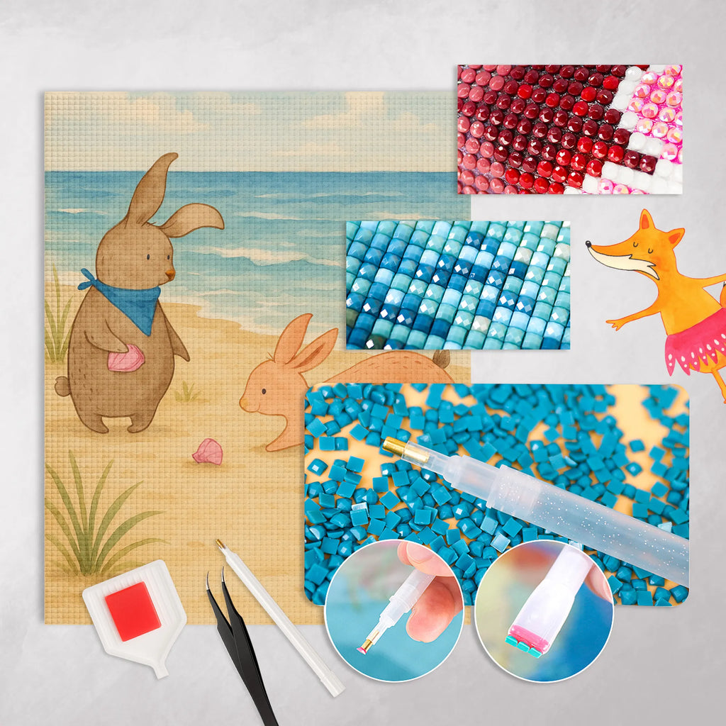 Diamond Painting Bunnies with seashell Design Rhinestone Painting, Diamond Painting Schablone, Diamant Mosaik, Diamond Painting Schlüsselanhänger, Strass Malerei, Diamond Painting Rundbohrer, DIY Strass Bild, 5D Diamant Malerei, Diamond Painting, Diamond Painting Anfänger Set, Diamond Painting Puzzle, Diamond Painting Muster, Diamant Malerei, Diamond Painting Tablett, Diamond Painting Partial Drill, Diamond Painting Set, Diamond Painting Landschaft, Diamond Painting Pinzette, Diamond Painting Profi Set, DIY Diamond Painting, Diamond Painting Leinwand, Diamond Painting Tray, Diamant Bild, Diamond Painting Für Erwachsene, Diamond Painting Kit, Diamond Painting Zubehör, Diamond Painting Geschenkidee, Diamond Painting Klassisch, Diamond Painting Bohrer, Diamond Painting Motive, Diamond Painting Tiere, Diamond Painting Full Drill, Diamond Art, Diamond Painting Porträt, Diamond Painting Werkzeuge, Diamond Painting Für Kinder, Kristallbild, Diamant Stickerei, Diamond Painting Modern, Diamond Painting Blumen, Diamond Painting Quadratbohrer, Diamond Painting Deko, Familie, Vatertag, Muttertag, Bruder, Schwester, Mama, Papa, Oma, Opa, beste Freundin, Freundinnen, Freundin, Muscheln, Hasen, best friends, Meer, BFF, Muscheln sammeln