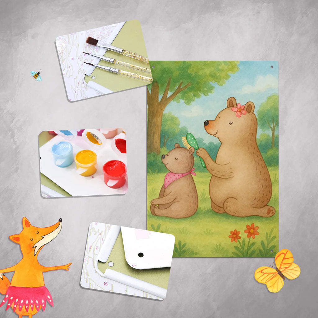 Malen nach Zahlen Metallschild Bär Kind Design Ausmalbild, Kunstwerk, Künstler, Malen nach Zahlen, Malen, Kreativität, Baseln, Bastelidee, DIY, Familie, Vatertag, Muttertag, Bruder, Schwester, Mama, Papa, Oma, Opa, Geschenk, Mutter, Mutti