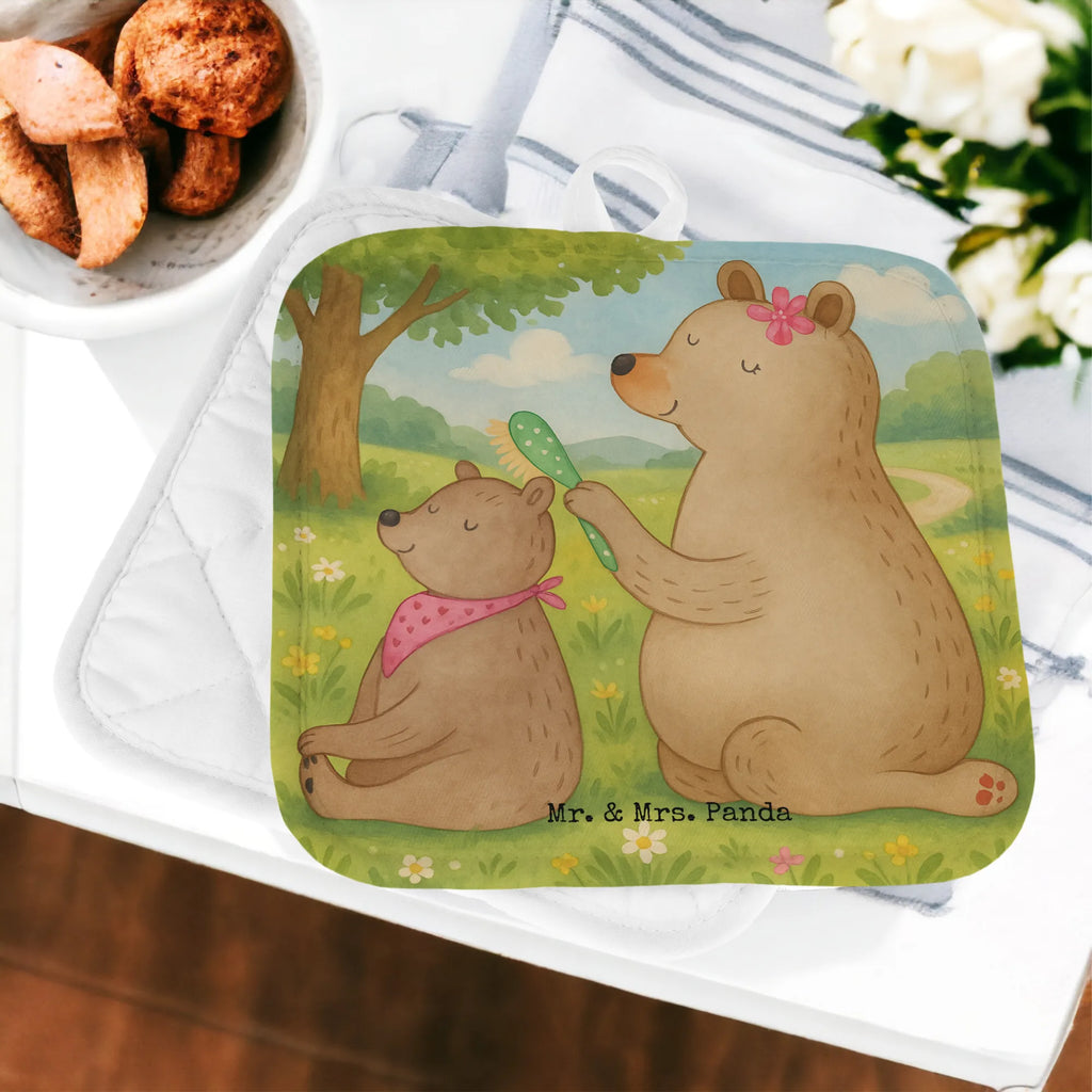Pot holder bear child Design Topflappen 2er Set, Topfhandschuh, Topfhandschuhe, Ofenhandschuh, Topflappen lustig, Topflappen, Topflappen Set, Ofenhandschuhe, Topfuntersetzer, Topflappenset, Schöne Topflappen, Topflappen mit Spruch, Familie, Vatertag, Muttertag, Bruder, Schwester, Mama, Papa, Oma, Opa, Geschenk, Mutter, Mutti