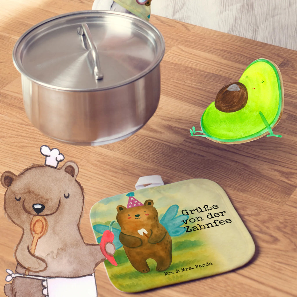 2-elementowy zestaw podkładek pod garnki niedźwiedź Wróżka zębów Design Ofenhandschuh, Topflappen lustig, Topfhandschuhe, Topflappenset, Schöne Topflappen, Topflappen 2er Set, Topfuntersetzer, Topfhandschuh, Topflappen mit Spruch, Topflappen Set, Topflappen, Ofenhandschuhe, Bär, Teddy, Teddybär, Erster Zahn, Milchzahn, Zahnfee, Fee