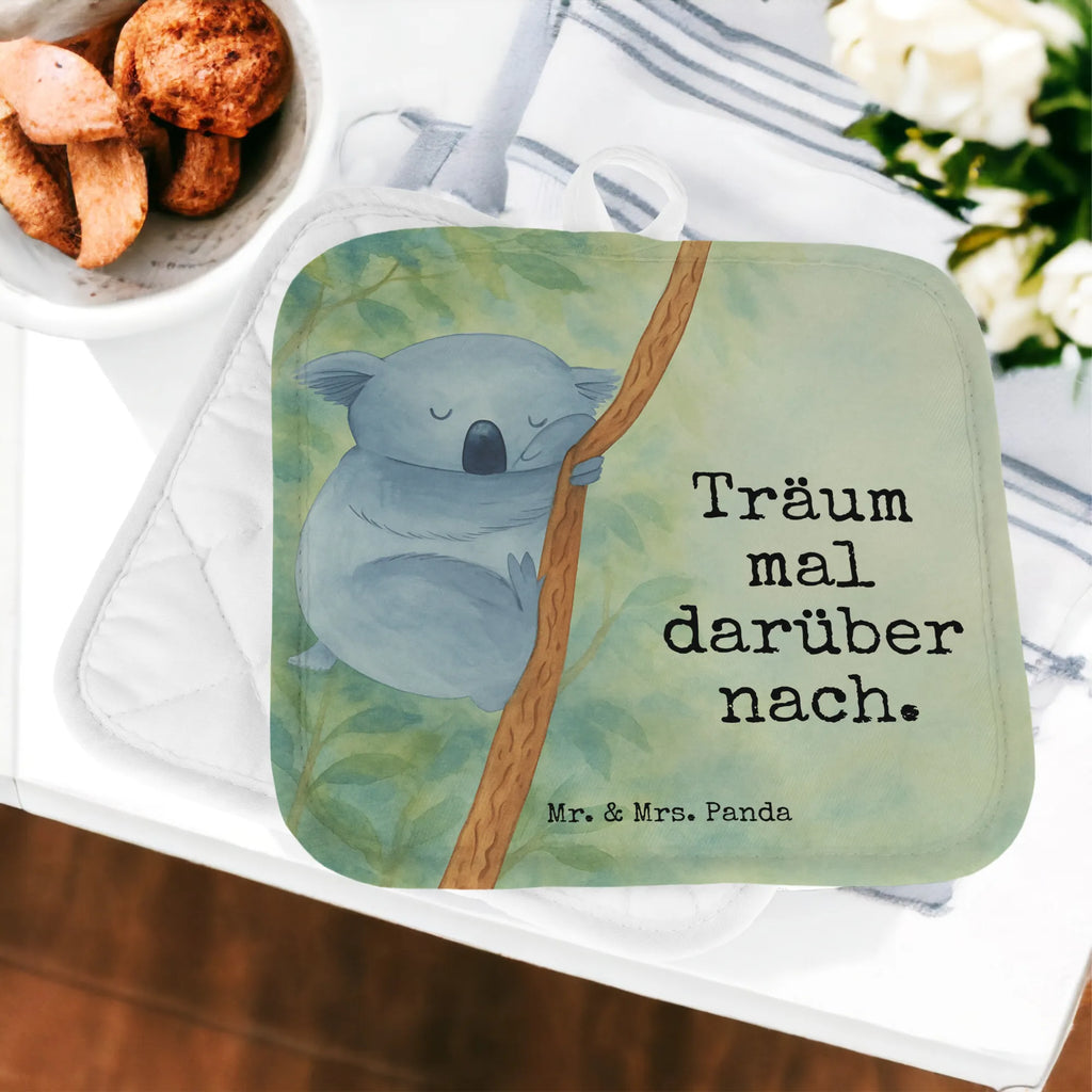 2er Set Topflappen  Koalabär Design Ofenhandschuhe, Schöne Topflappen, Topfhandschuhe, Topflappen 2er Set, Topflappen, Topflappen Set, Topflappen lustig, Topfuntersetzer, Topfhandschuh, Ofenhandschuh, Topflappenset, Topflappen mit Spruch, Tiermotive, Gute Laune, lustige Sprüche, Tiere, Bär, Schlafzimmer, schlafen, Koala, träumen, Koalabär, Traum, Traumland