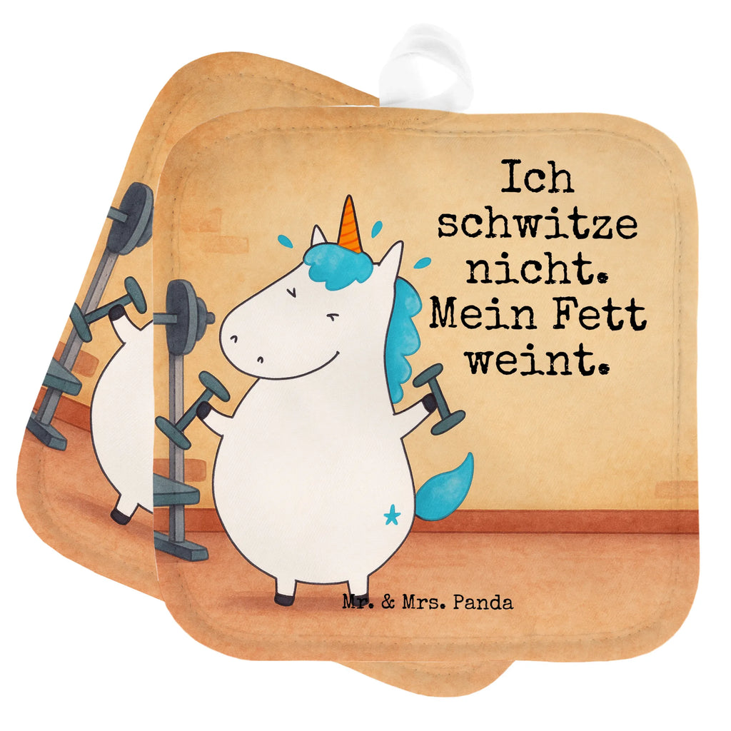 2er Set Topflappen  Einhorn Fitness Design Topflappen, Topfuntersetzer, Ofenhandschuh, Topflappen Set, Topflappen lustig, Topflappen mit Spruch, Ofenhandschuhe, Topfhandschuhe, Topfhandschuh, Topflappenset, Topflappen 2er Set, Schöne Topflappen, Einhorn, Einhörner, Einhorn Deko, Unicorn, Gym, Fitness, Fitnessstudio, Diät, Abnehmen, Sport, Pumpen, Geräte, Sixpack