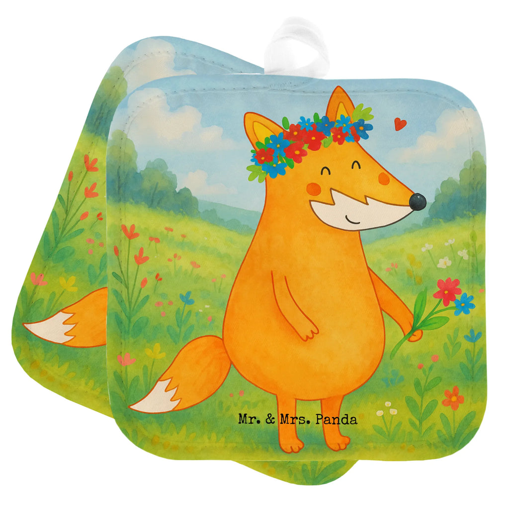 2-elementowy zestaw podkładek pod garnki lis Kwiaty Design Topflappen, Topfuntersetzer, Ofenhandschuh, Topflappen Set, Topflappen lustig, Topflappen mit Spruch, Ofenhandschuhe, Topfhandschuhe, Topfhandschuh, Topflappenset, Topflappen 2er Set, Schöne Topflappen, Fuchs, Füchse, Fox, Liebe, Freundin, Fuchsmädchen, Blumenmädchen, Freundinnen, Liebesbeweis, Blume, Blumen, Motivation, Freude, ich, mich, Selbstliebe