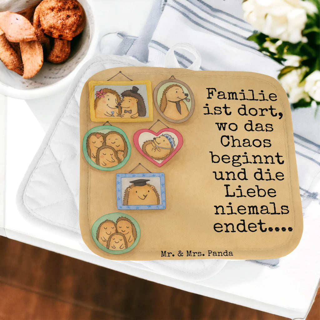 2-elementowy zestaw podkładek pod garnki Rodzina jeży Design Topflappen, Topfuntersetzer, Ofenhandschuh, Topflappen Set, Topflappen lustig, Topflappen mit Spruch, Ofenhandschuhe, Topfhandschuhe, Topfhandschuh, Topflappenset, Topflappen 2er Set, Schöne Topflappen, Familie, Vatertag, Muttertag, Bruder, Schwester, Mama, Papa, Oma, Opa, Liebe, Igel, Bilder, Zusammenhalt, Glück