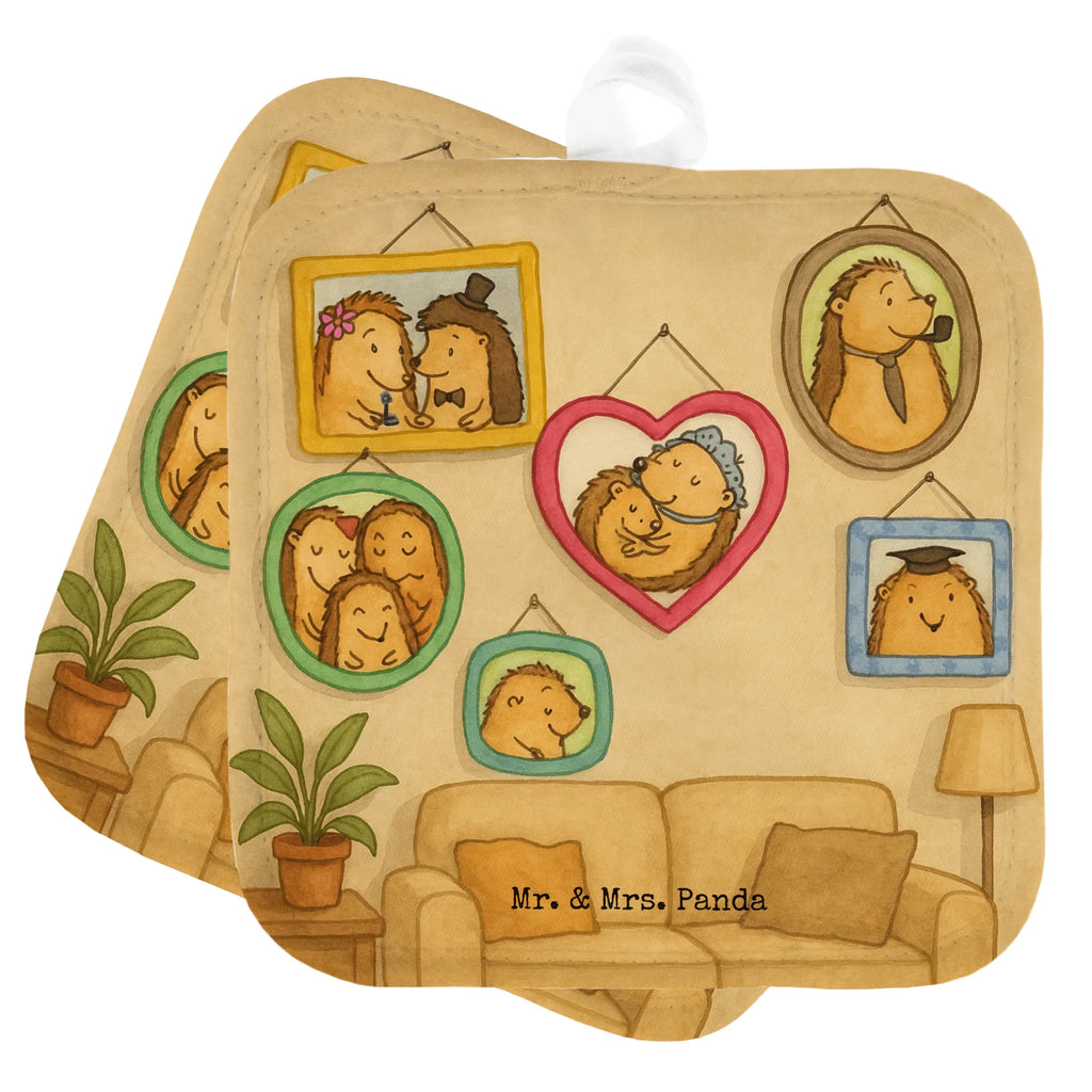 2-elementowy zestaw podkładek pod garnki Rodzina jeży Design Topflappen, Topfuntersetzer, Ofenhandschuh, Topflappen Set, Topflappen lustig, Topflappen mit Spruch, Ofenhandschuhe, Topfhandschuhe, Topfhandschuh, Topflappenset, Topflappen 2er Set, Schöne Topflappen, Familie, Vatertag, Muttertag, Bruder, Schwester, Mama, Papa, Oma, Opa, Liebe, Igel, Bilder, Zusammenhalt, Glück