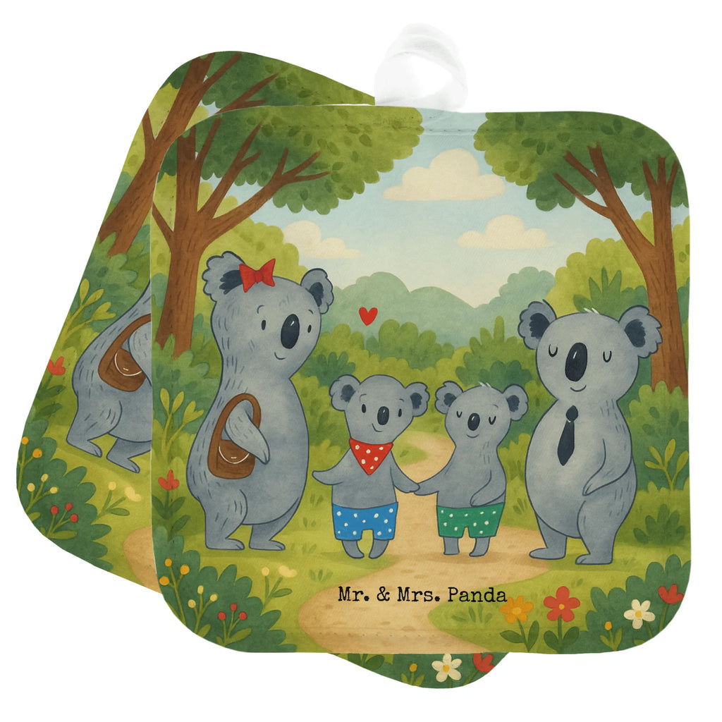 2-elementowy zestaw podkładek pod garnki Rodzina koali dwa Design Topflappen, Topfuntersetzer, Ofenhandschuh, Topflappen Set, Topflappen lustig, Topflappen mit Spruch, Ofenhandschuhe, Topfhandschuhe, Topfhandschuh, Topflappenset, Topflappen 2er Set, Schöne Topflappen, Familie, Vatertag, Muttertag, Bruder, Schwester, Mama, Papa, Oma, Opa, Koala, Koalabär, beste Familie, Familienzeit, Familienleben, Koalafamilie, Lieblingsfamilie