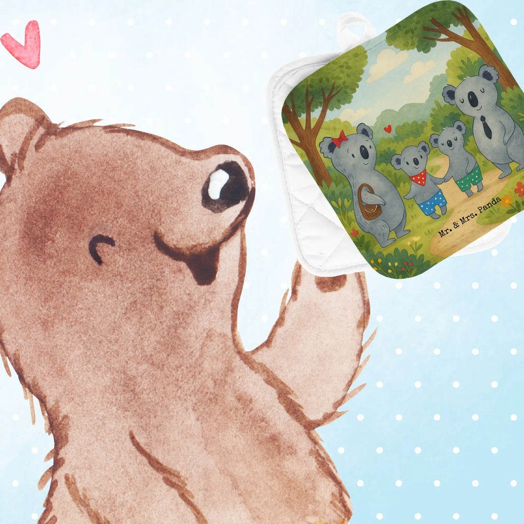 2-elementowy zestaw podkładek pod garnki Rodzina koali dwa Design Topflappen, Topfuntersetzer, Ofenhandschuh, Topflappen Set, Topflappen lustig, Topflappen mit Spruch, Ofenhandschuhe, Topfhandschuhe, Topfhandschuh, Topflappenset, Topflappen 2er Set, Schöne Topflappen, Familie, Vatertag, Muttertag, Bruder, Schwester, Mama, Papa, Oma, Opa, Koala, Koalabär, beste Familie, Familienzeit, Familienleben, Koalafamilie, Lieblingsfamilie