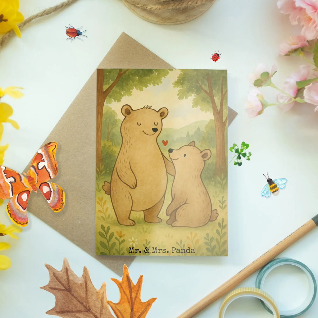 Greetings card bear Big Brother Design Grußkarte, Klappkarte, Einladungskarte, Glückwunschkarte, Hochzeitskarte, Geburtstagskarte, Karte, Ansichtskarten, Familie, Vatertag, Muttertag, Bruder, Schwester, Mama, Papa, Oma, Opa, Großer Bruder, Geschwister, bester Bruder, Brudi, Bär, Bären