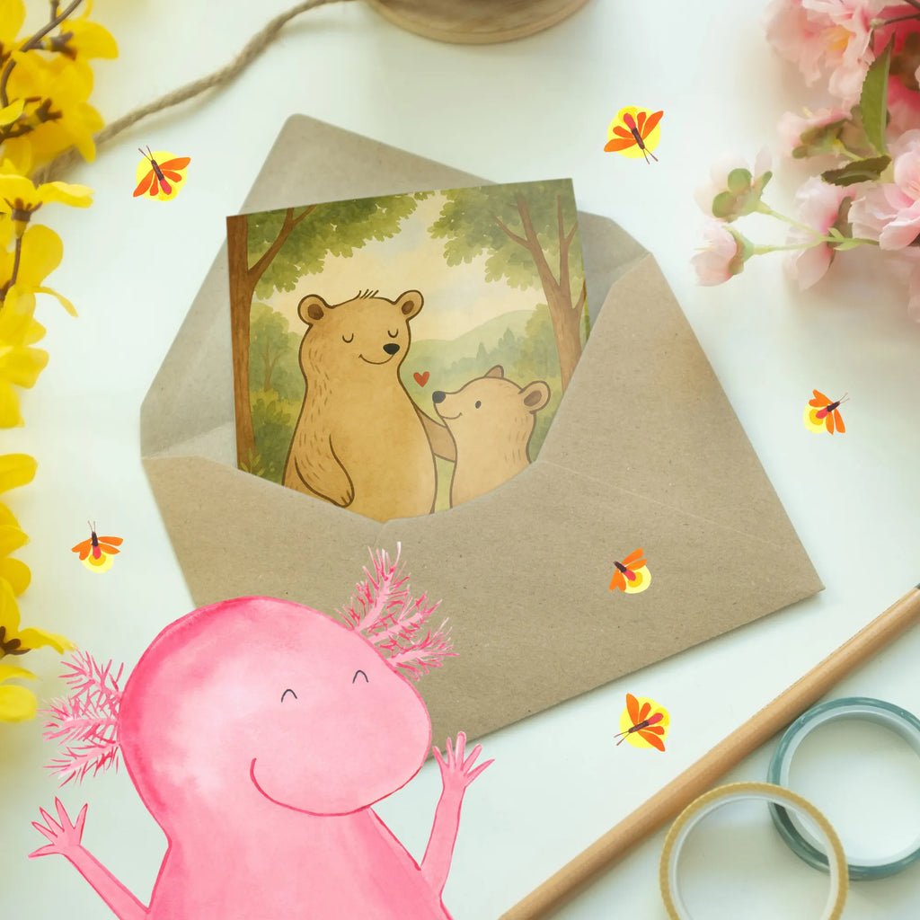 Greetings card bear Big Brother Design Grußkarte, Klappkarte, Einladungskarte, Glückwunschkarte, Hochzeitskarte, Geburtstagskarte, Karte, Ansichtskarten, Familie, Vatertag, Muttertag, Bruder, Schwester, Mama, Papa, Oma, Opa, Großer Bruder, Geschwister, bester Bruder, Brudi, Bär, Bären