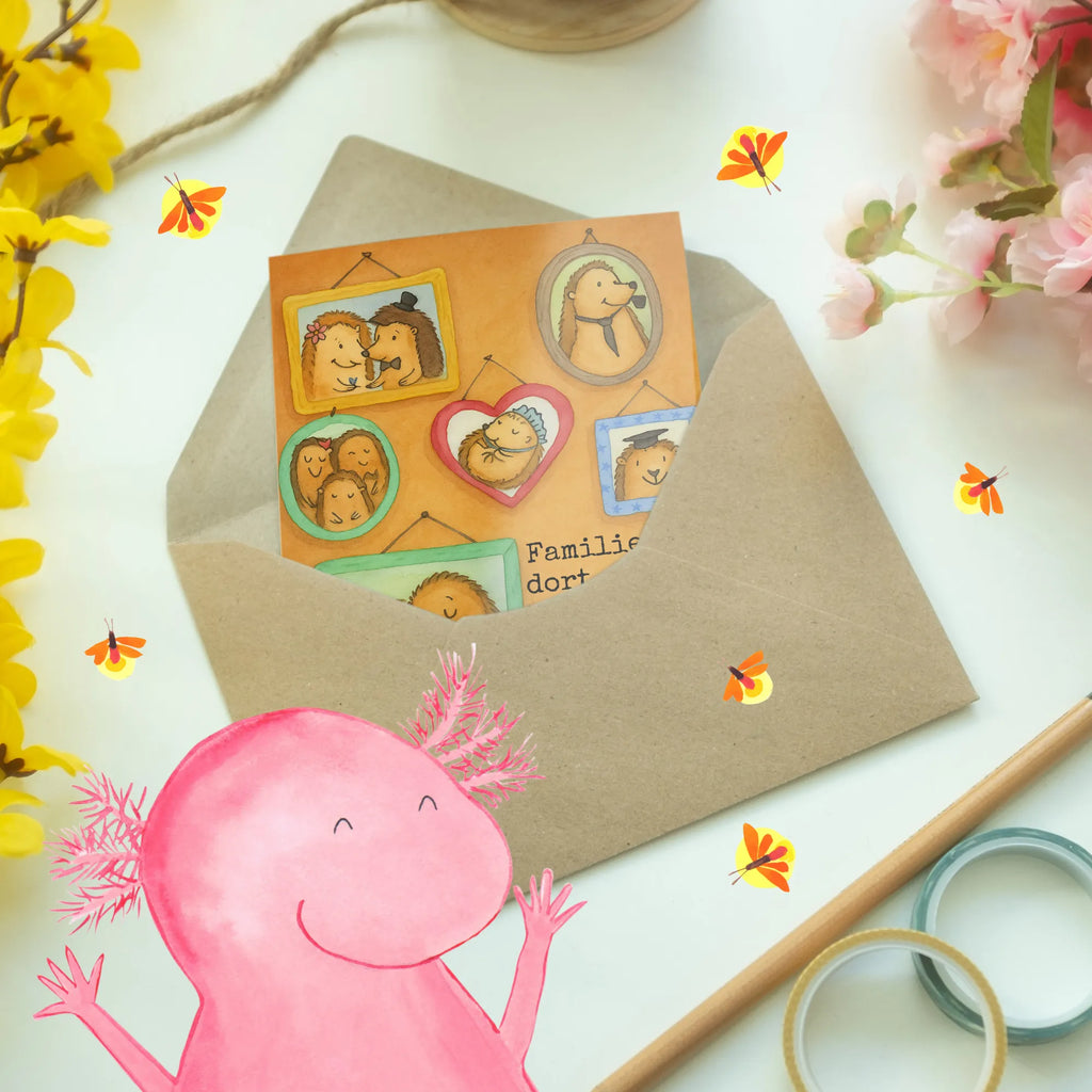 Grußkarte Igel Familie Design Klappkarte, Glückwunschkarte, Ansichtskarten, Grußkarte, Geburtstagskarte, Hochzeitskarte, Karte, Einladungskarte, Familie, Vatertag, Muttertag, Bruder, Schwester, Mama, Papa, Oma, Opa, Liebe, Igel, Zusammenhalt, Glück, Bilder