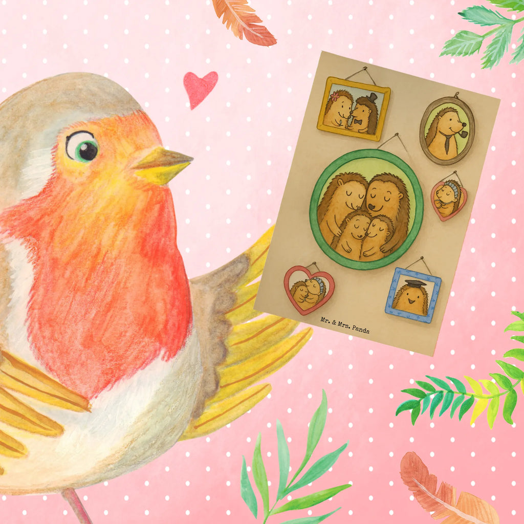 Grußkarte Igel Familie Design Klappkarte, Glückwunschkarte, Ansichtskarten, Grußkarte, Geburtstagskarte, Hochzeitskarte, Karte, Einladungskarte, Familie, Vatertag, Muttertag, Bruder, Schwester, Mama, Papa, Oma, Opa, Liebe, Igel, Zusammenhalt, Glück, Bilder