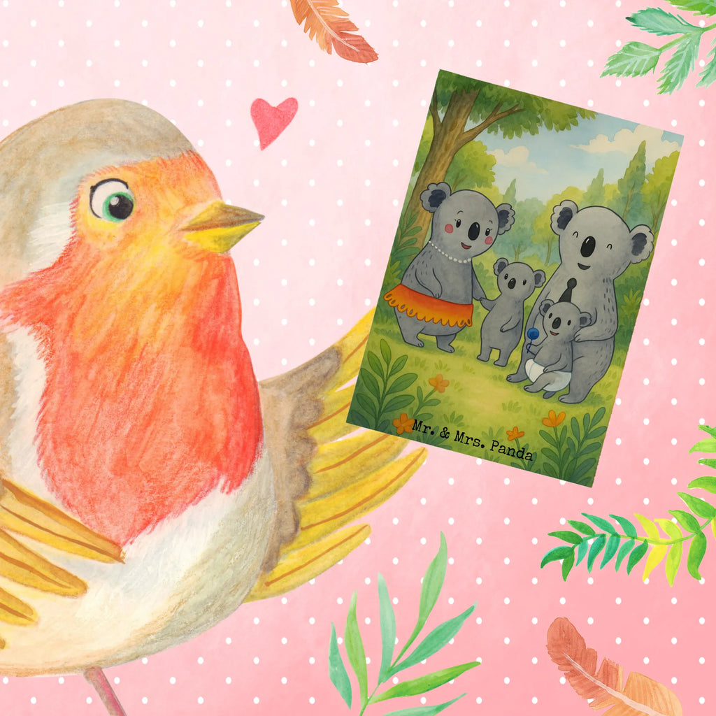 Greetings card Koala Family Design Grußkarte, Klappkarte, Einladungskarte, Glückwunschkarte, Hochzeitskarte, Geburtstagskarte, Karte, Ansichtskarten, Familie, Vatertag, Muttertag, Bruder, Schwester, Mama, Papa, Oma, Opa, Koala, Koalas, Family, Kinder, Geschwister, Familienleben